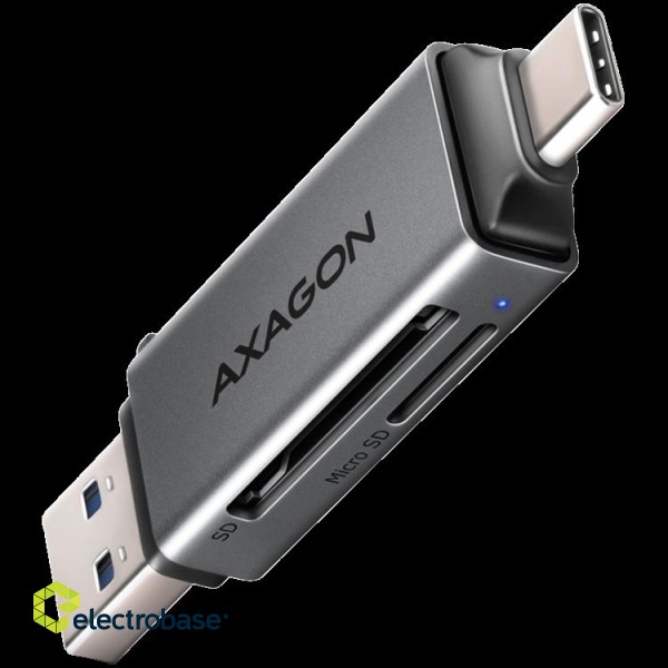 Axagon CRE-DAC External, Type-C+Type-A 2-slot SD/microSD