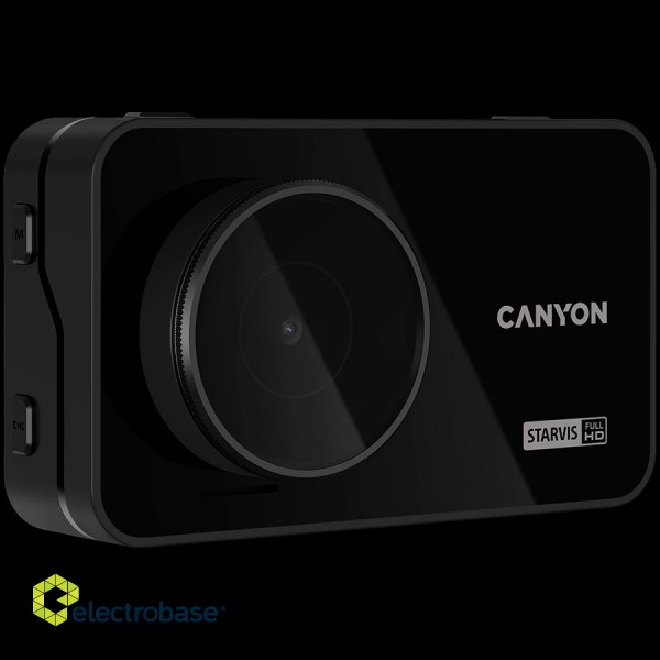 CANYON car recorder DVR10GPS FullHD 1080p Wi-Fi GPS Black image 3