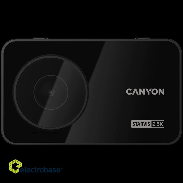 CANYON car recorder DVR25GPS WQHD 2.5K 1440p Wi-Fi GPS Black image 1