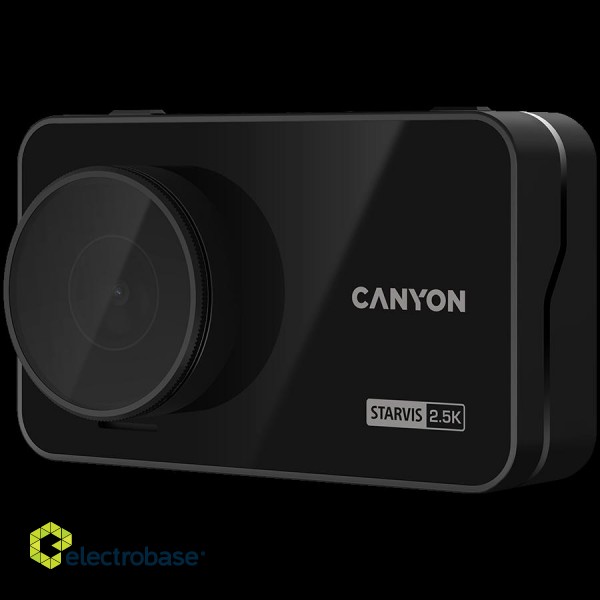 CANYON car recorder DVR25GPS WQHD 2.5K 1440p Wi-Fi GPS Black image 2
