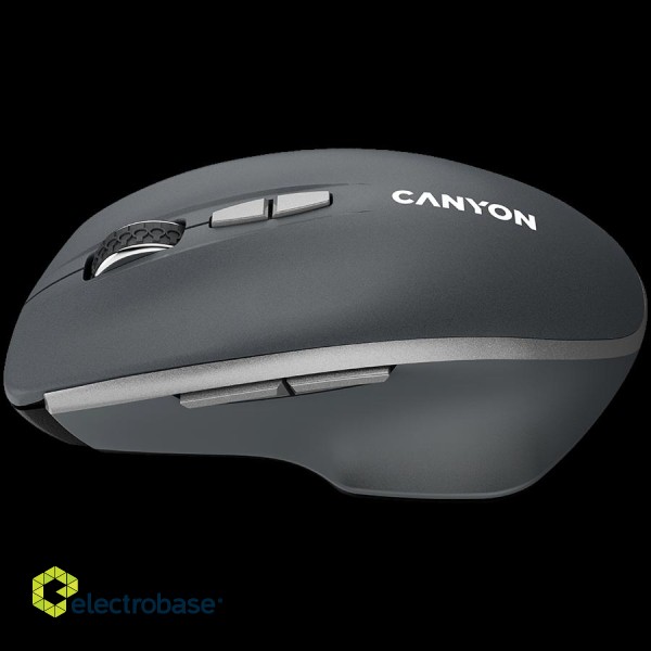 CANYON mouse MW-21 BlueLED 7buttons Wireless Dark Grey image 2