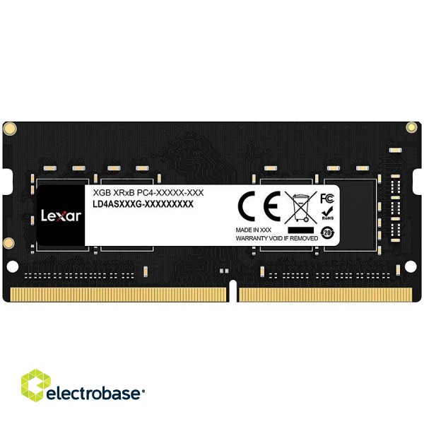 Lexar® DDR4 8GB 260 PIN So-DIMM 3200Mbps, CL22, 1.2V- BLISTER Package, EAN: 843367123766