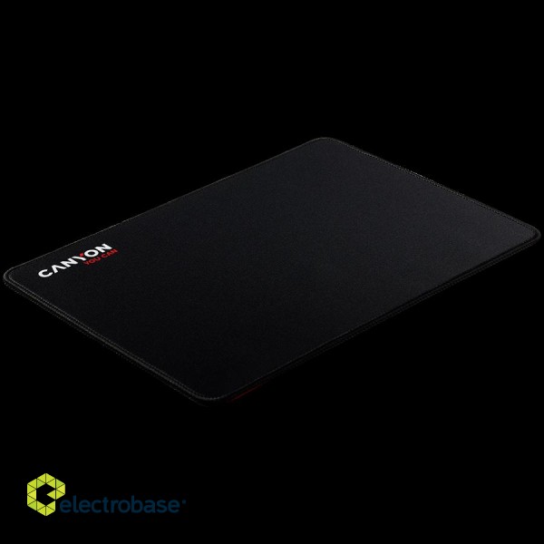 CANYON MP-4, Mouse pad,350X250X3MM,Multipandex,fully black with our logo (non gaming),blister cardboard фото 2