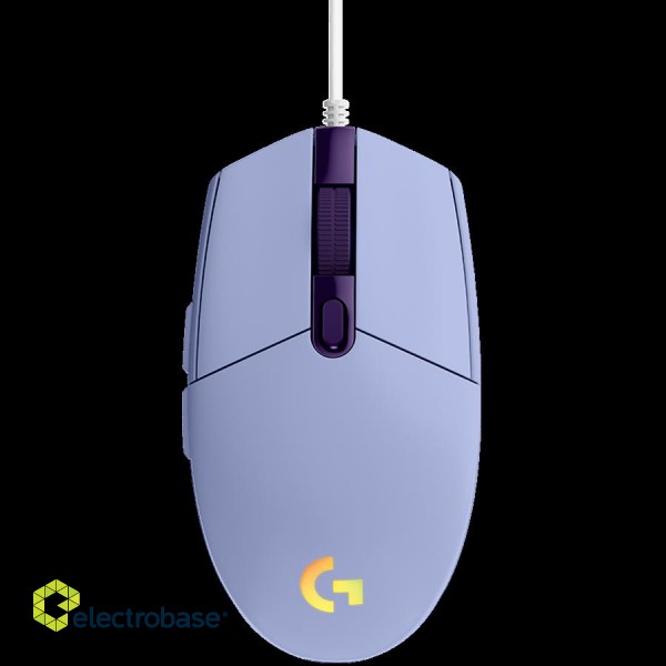 LOGITECH G102 LIGHTSYNC Corded Gaming Mouse - LILAC - USB - EER image 1