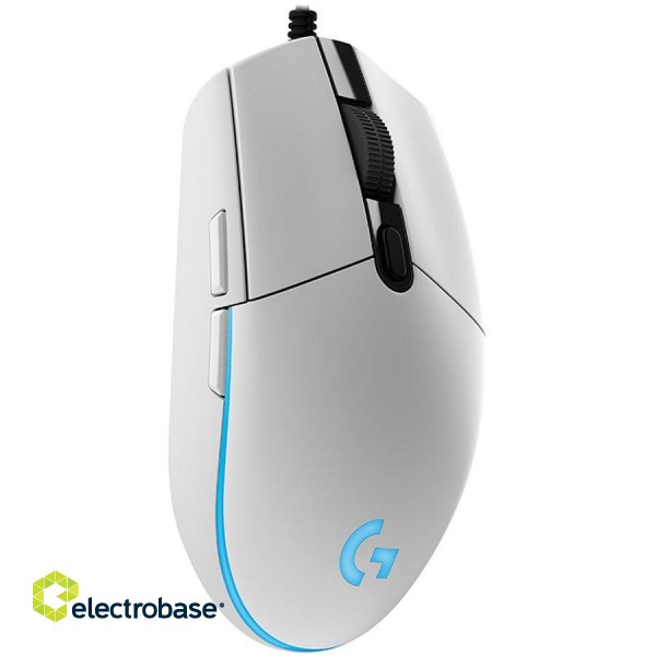 LOGITECH G203 LIGHTSYNC Corded Gaming Mouse - WHITE - USB image 3