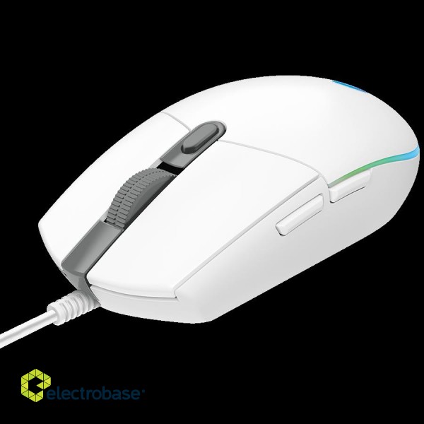 LOGITECH G102 LIGHTSYNC Corded Gaming Mouse - WHITE - USB - EER image 3