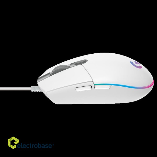 LOGITECH G102 LIGHTSYNC Corded Gaming Mouse - WHITE - USB - EER image 4