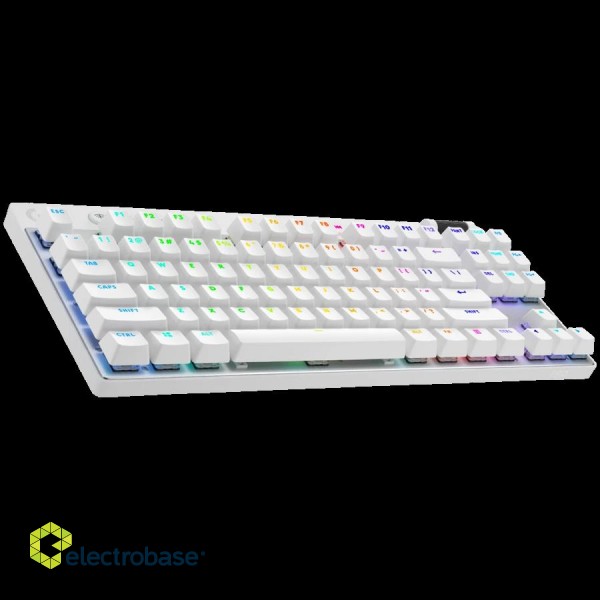 LOGITECH G PRO X TKL LIGHTSPEED Mechanical Gaming Keyboard - WHITE - US INT'L - TACTILE paveikslėlis 2