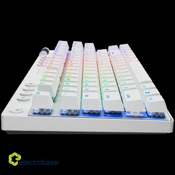 LOGITECH G PRO X TKL LIGHTSPEED Mechanical Gaming Keyboard - WHITE - US INT'L - TACTILE paveikslėlis 3
