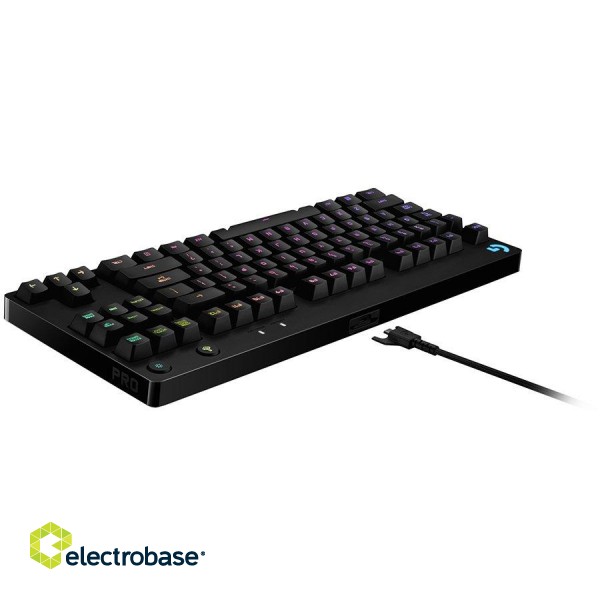 LOGITECH G PRO TKL Corded Mechanical Gaming Keyboard - BLACK - NORDIC - USB - CLICKY image 2