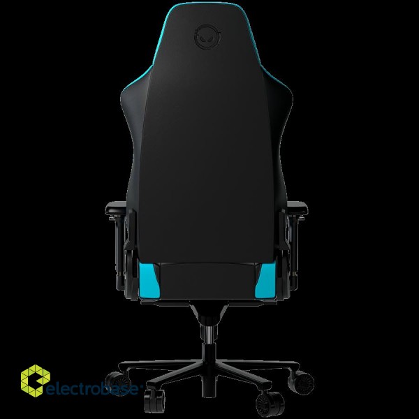 LORGAR Base 311, Gaming chair, PU eco-leather, 1.8 mm metal frame, multiblock mechanism, 4D armrests, 5 Star aluminium base, Class-4 gas lift, 75mm PU casters, Black + blue image 4