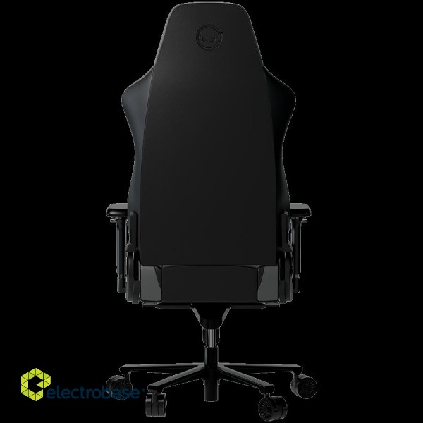 LORGAR Base 311, Gaming chair, PU eco-leather, 1.8 mm metal frame, multiblock mechanism, 4D armrests, 5 Star aluminium base, Class-4 gas lift, 75mm PU casters, Black + grey image 4