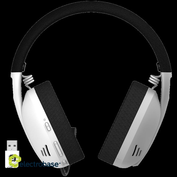 CANYON Ego GH-13, Gaming BT headset, +virtual 7.1 support in 2.4G mode, with chipset BK3288X, BT version 5.2, cable 1.8M, size: 198x184x79mm, White image 3