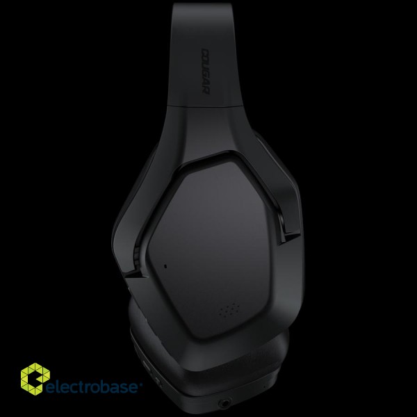 Cougar I SPETTRO I Headset I Wireless + Wired / Bluetooth + 3.5mm / 40mm Hi-Res Titanium Drivers / Active Noise Cancellation / Black фото 4
