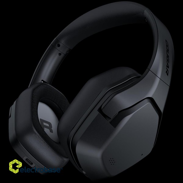 Cougar I SPETTRO I Headset I Wireless + Wired / Bluetooth + 3.5mm / 40mm Hi-Res Titanium Drivers / Active Noise Cancellation / Black paveikslėlis 7