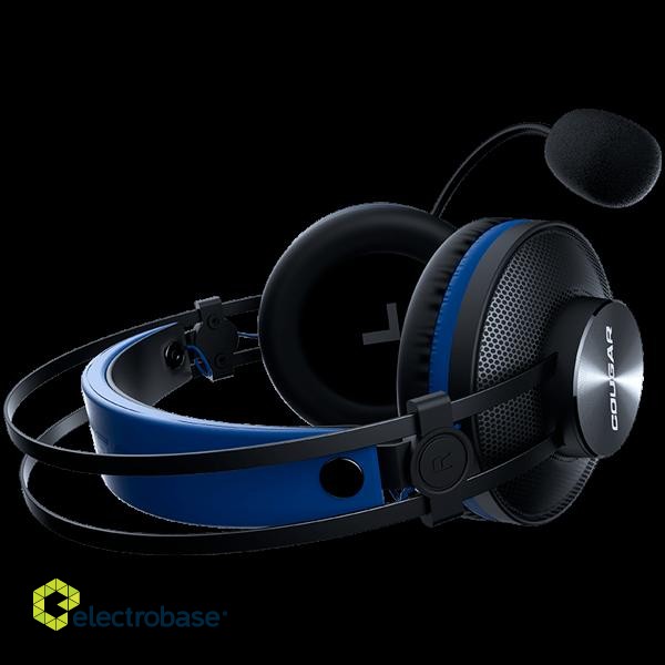 Cougar | Immersa Essential Blue | Headset | Driver 40mm /9.7mm noise cancelling Mic./Stereo 3.5mm 4-pole and 3-pole PC adapter / Blue image 5
