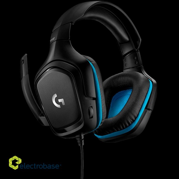 LOGITECH G432 7.1 Surround Sound Wired Gaming Headset - LEATHERETTE - USB - EMEA фото 2