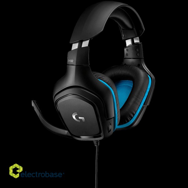 LOGITECH G432 7.1 Surround Sound Wired Gaming Headset - LEATHERETTE - USB - EMEA фото 4