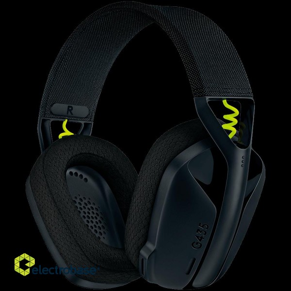 LOGITECH G435 LIGHTSPEED Wireless Gaming Headset - BLACK image 1