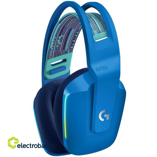 LOGITECH G733 LIGHTSPEED Wireless RGB Gaming Headset - BLUE paveikslėlis 2