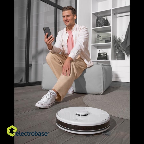 AENO Robot Vacuum Cleaner RC2S: wet & dry cleaning, smart control AENO App, powerful Japanese Nidec motor, turbo mode image 3