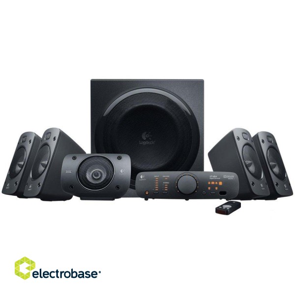 LOGITECH Z906 THX Surround Sound 5.1 Speakers - BLACK - 3.5 MM