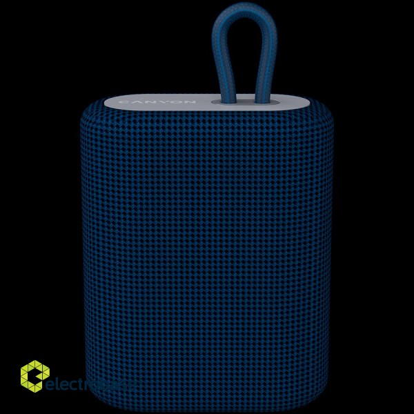 CANYON BSP-4, Bluetooth Speaker, BT V5.0, BLUETRUM AB5365A, TF card support, Type-C USB port, 1200mAh polymer battery, Blue, cable length 0.42m, 114*93*51mm, 0.29kg image 1