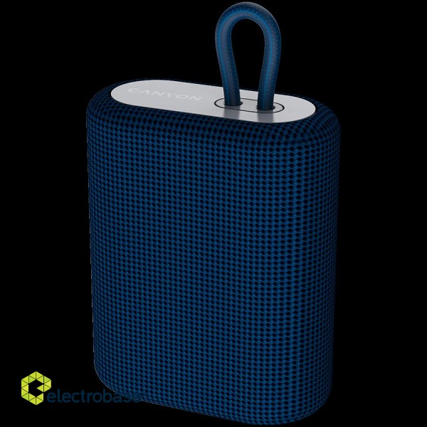 CANYON BSP-4, Bluetooth Speaker, BT V5.0, BLUETRUM AB5365A, TF card support, Type-C USB port, 1200mAh polymer battery, Blue, cable length 0.42m, 114*93*51mm, 0.29kg image 2