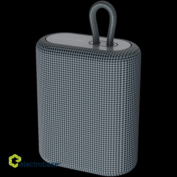 CANYON BSP-4, Bluetooth Speaker, BT V5.0, BLUETRUM AB5365A, TF card support, Type-C USB port, 1200mAh polymer battery, Dark grey, cable length 0.42m, 114*93*51mm, 0.29kg image 2