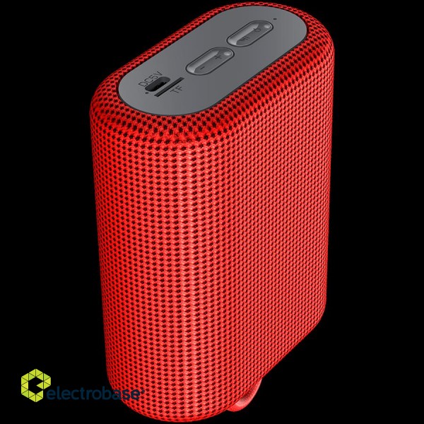 CANYON BSP-4, Bluetooth Speaker, BT V5.0, BLUETRUM AB5365A, TF card support, Type-C USB port, 1200mAh polymer battery, Red, cable length 0.42m, 114*93*51mm, 0.29kg image 3