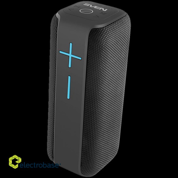 Speaker SVEN PS-205, black (12W, Waterproof (IPx6), TWS, Bluetooth, FM, USB, microSD, 1500mA*h) image 1