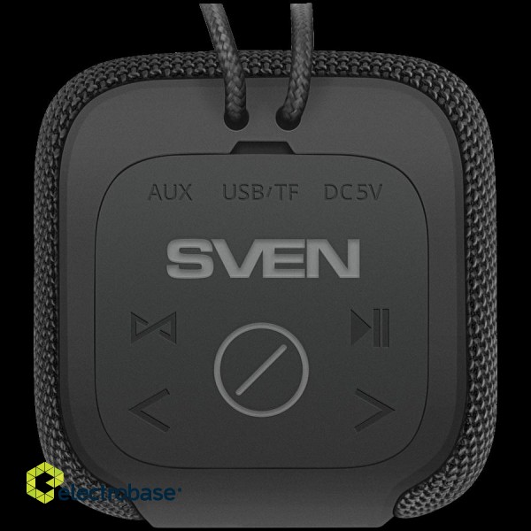 Speaker SVEN PS-205, black (12W, Waterproof (IPx6), TWS, Bluetooth, FM, USB, microSD, 1500mA*h) image 3