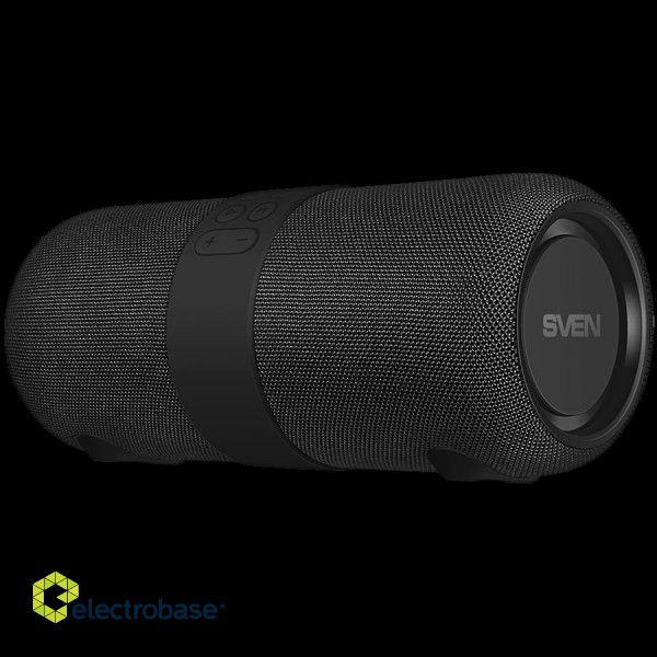 Speaker SVEN PS-340, black (24W, Waterproof (IPx6), TWS, Bluetooth, FM, USB, 3600mA*h) image 1