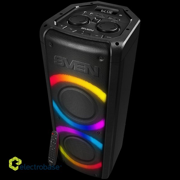Speaker SVEN PS-710, black (100W, TWS, Bluetooth, FM, USB, microSD, LED-display, 4400mA*h) фото 2