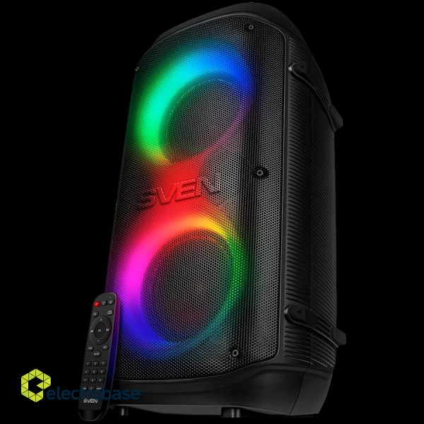 Speaker SVEN PS-800, black (100W, TWS, Bluetooth, FM, USB, microSD, LED-display, 4400mA*h) image 1