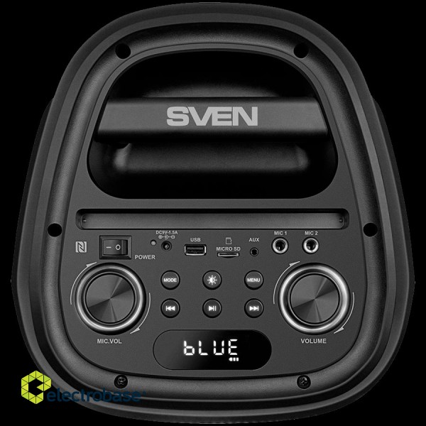 Speaker SVEN PS-800, black (100W, TWS, Bluetooth, FM, USB, microSD, LED-display, 4400mA*h) image 2
