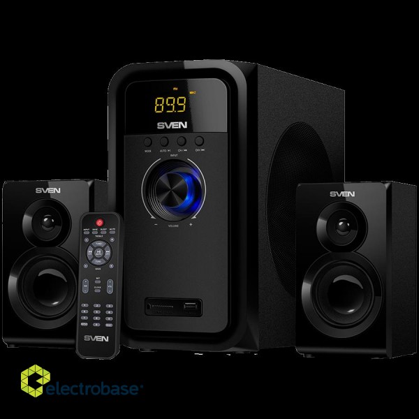 Speakers SVEN MS-2051, black (55W, FM, USB/SD, Display, RC, Bluetooth)