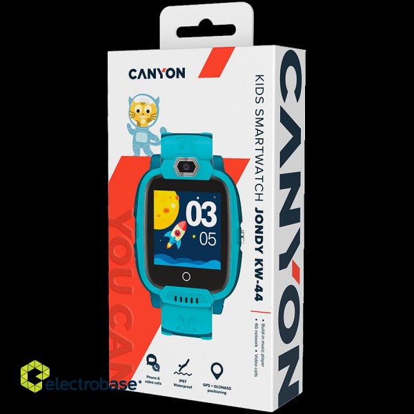 CANYON kids watch Jondy KW-44 4G Camera GPS Music Green image 4