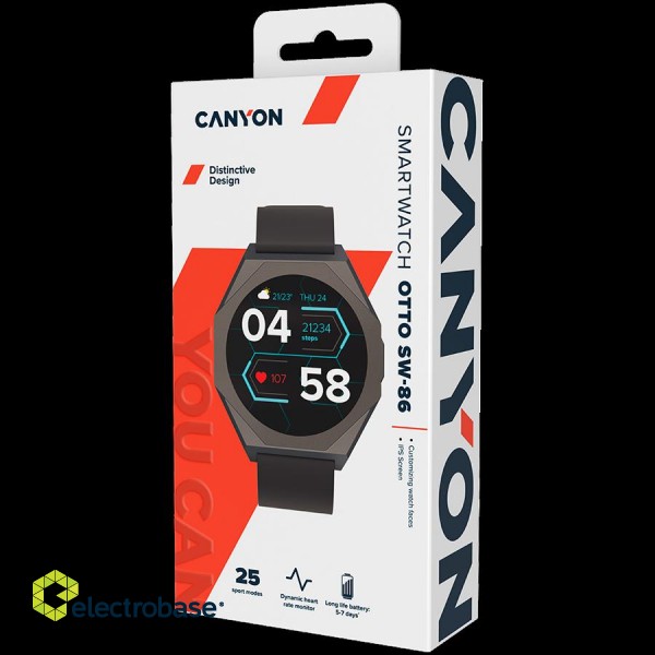 CANYON smart watch Otto SW-86 Black image 7