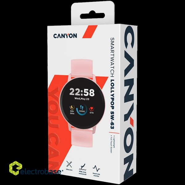 CANYON smart watch Lollypop SW-63 Pink image 6