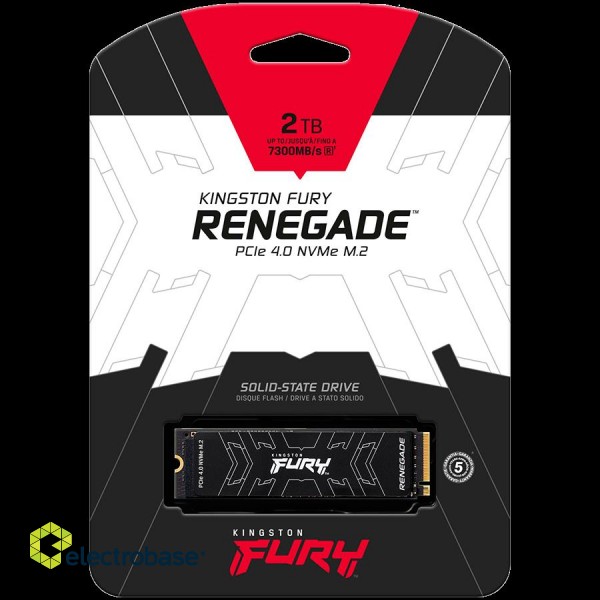 Kingston 2000G Fury Renegade PCIe 4.0 NVMe M.2 SSD. up to 7,300/7,000MB/s; фото 3