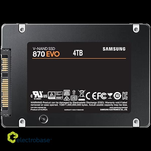 Samsung 870 EVO 4TB SSD, 2.5” 7mm, SATA 6Gb/s, Read/Write: 560 / 530 MB/s, Random Read/Write IOPS 98K/88K фото 2