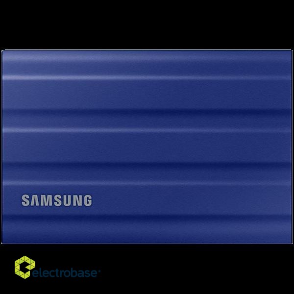 SAMSUNG T7 Shield Ext SSD 2000 GB USB-C blue 1050/1000 MB/s 3 yrs, included USB Type C-to-C and Type C-to-A cables, Rugged storage featuring IP65 rated dust and water resistance and up to 3-meter drop resistant фото 1