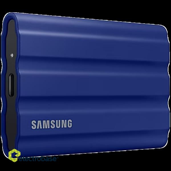 SAMSUNG T7 Shield Ext SSD 2000 GB USB-C blue 1050/1000 MB/s 3 yrs, included USB Type C-to-C and Type C-to-A cables, Rugged storage featuring IP65 rated dust and water resistance and up to 3-meter drop resistant фото 2