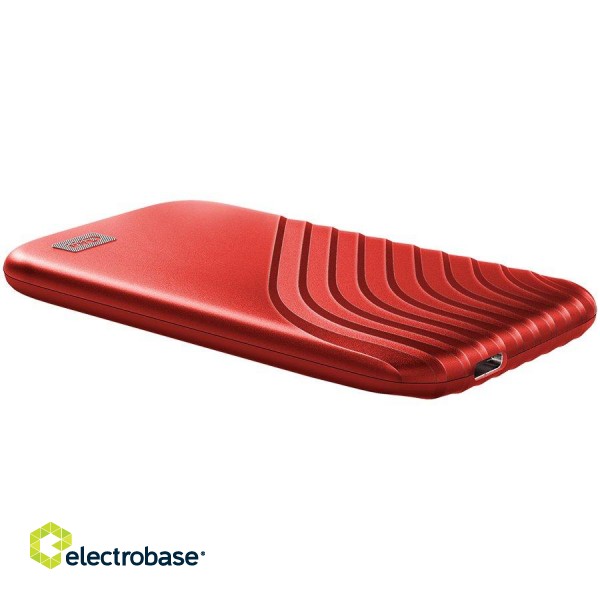 WD 500GB My Passport SSD - Portable SSD, up to 1050MB/s Read and 1000MB/s Write Speeds, USB 3.2 Gen 2 - Red, EAN: 619659185640 image 5