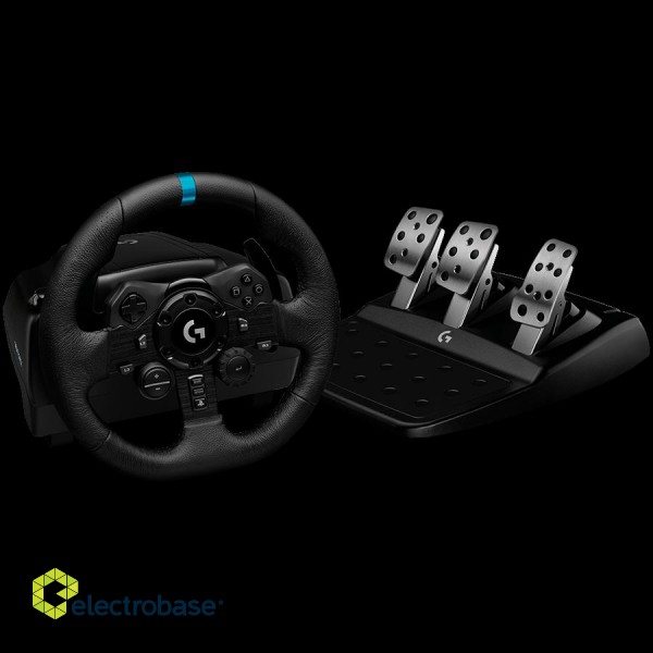 LOGITECH G923 Racing Wheel and Pedals - PC/PS - BLACK - USB image 2