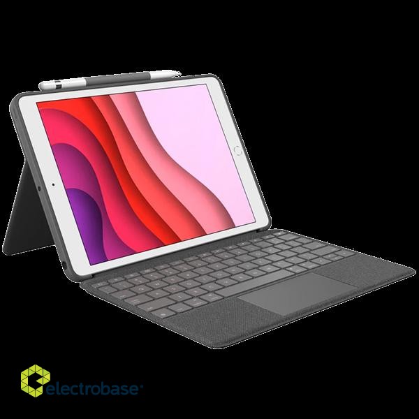 LOGITECH Combo Touch for iPad (7th, 8th, and 9th gen) - GRAPHITE - UK paveikslėlis 1