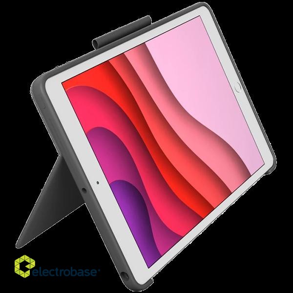 LOGITECH Combo Touch for iPad (7th, 8th, and 9th gen) - GRAPHITE - UK paveikslėlis 3