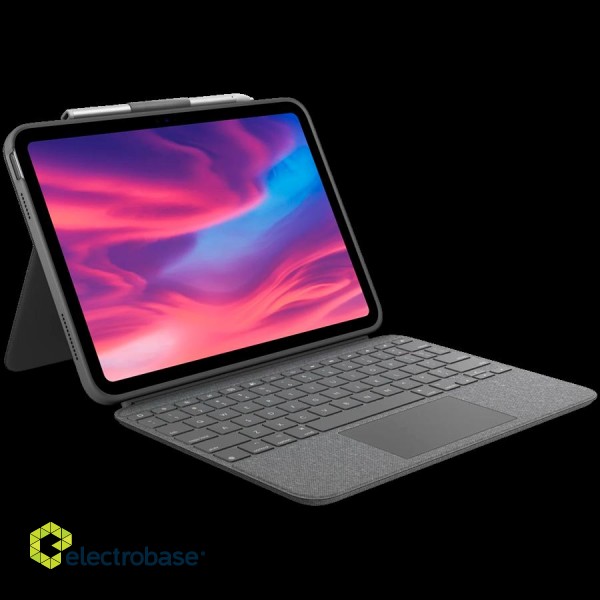 LOGITECH Combo Touch for iPad (10th gen) - OXFORD GREY - NORDIC image 1
