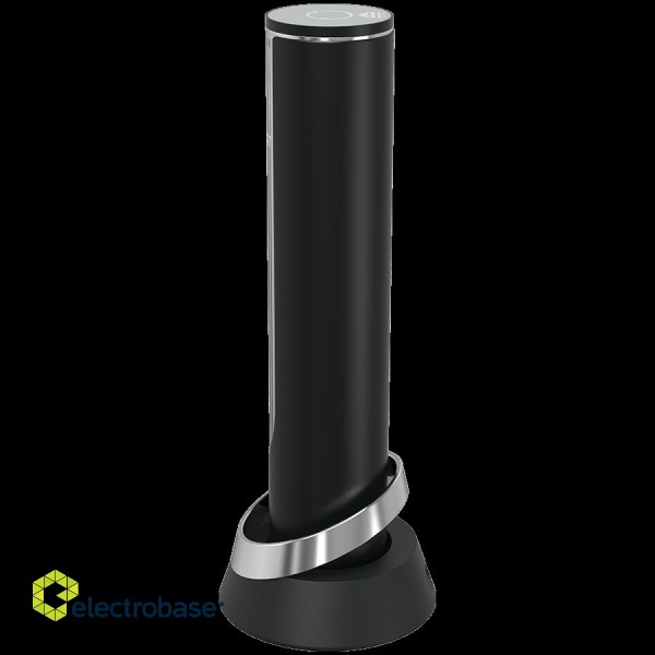 Prestigio Maggiore, smart wine opener, 100% automatic, opens up to 70 bottles without recharging, foil cutter included, premium design, 480mAh battery, Dimensions D 48*H228mm, black + silver color. image 5